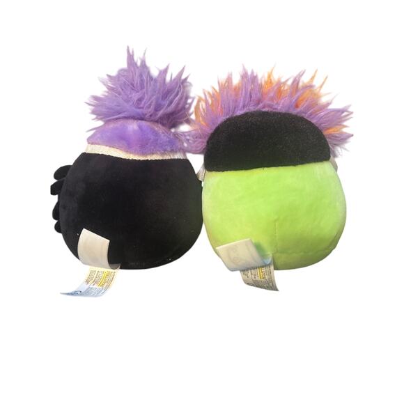 EUC Lot of 2 Halloween Squishmallows Cat and Frankenstein Approx. 8" - Picture 2 of 4